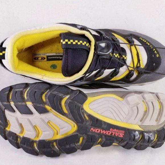 SALOMON MEN SHOES HIKING TRAILING MOUNTAN TOGGLE SIZE 10.5/44  2/3 - Picture 4 of 11